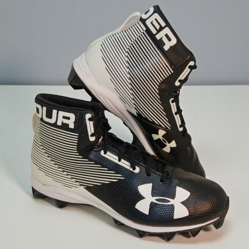 Under Armour Hammer MC Mens Black & White Cleats - Size 9